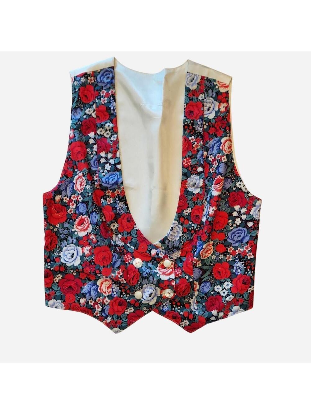 American Vintage Women's Red and Multi Gilet [COPY]